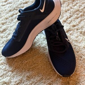 Nike Dark Blue and White Athletic Sneakers